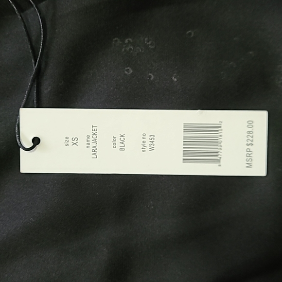 W118 BY WALTER BAKER BLACK  LARA JACKET - Picture 12 of 12